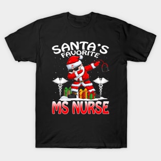 Santas Favorite Medical Surgical Nurse Christmas T T-Shirt